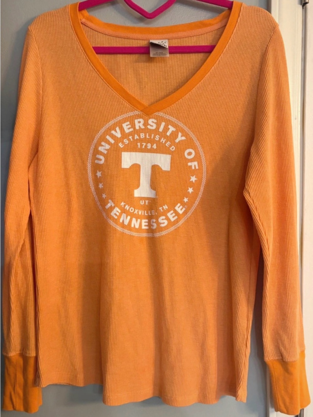 University of Tennessee Women's Long Sleeve V-Neck Tee - Orange